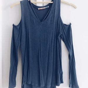 Vintage Havana long sleeve cold shoulder top